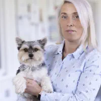 Foto Frau Ines Sachse mit Sam Hannibal